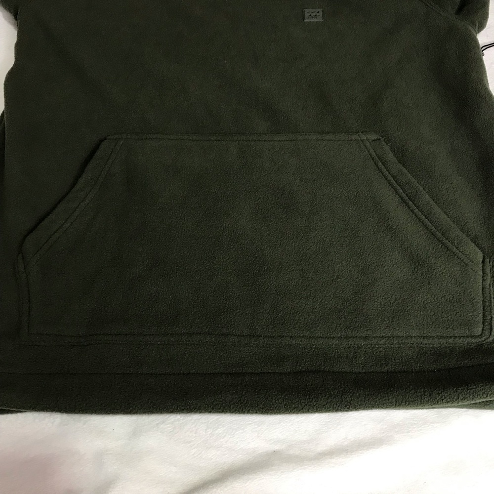 Billabong Furnace Fleece Hoodie Men’s Size M Color Green Kangaroo Pocket NWT - Picture 4 of 16